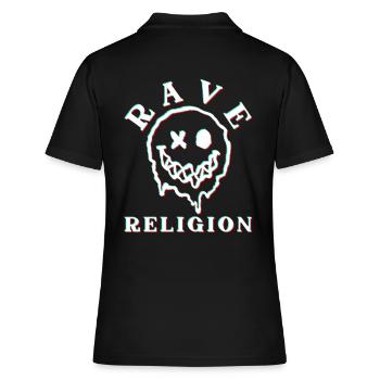 Religion Raver - Polo Femme - noir - Dos - Ailine (174cm)