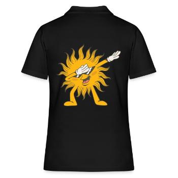 Tamponner le soleil - Polo Femme - noir - Dos - Ailine (174cm)