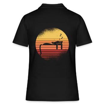Chat noir - Polo Femme - noir - Dos - Ailine (174cm)