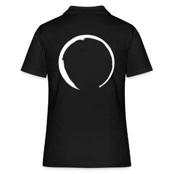 Bouddhisme Zen Circle - Polo Femme - noir - Dos - Ailine (174cm)