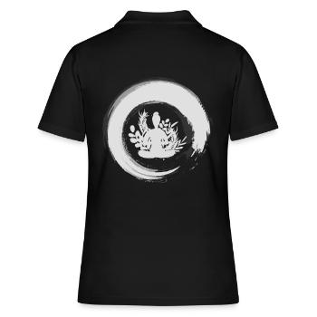 Bouddhisme Zen Circle - Polo Femme - noir - Dos - Ailine (174cm)