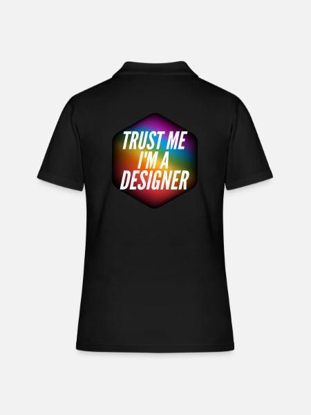 Cadeau de graphiste - Polo Femme - noir