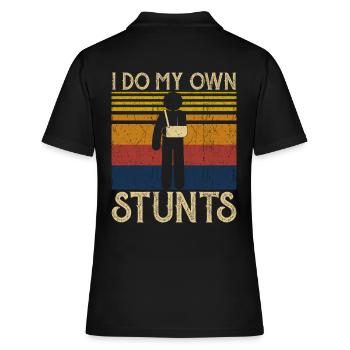 Je suis mon own stunts - Polo Femme - noir - Dos - Ailine (174cm)