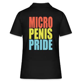 Micro penis pride - Women's Polo Shirt - black - Back - Ailine (174cm)