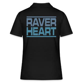 Raver rave techno - Polo Femme - noir - Dos - Ailine (174cm)