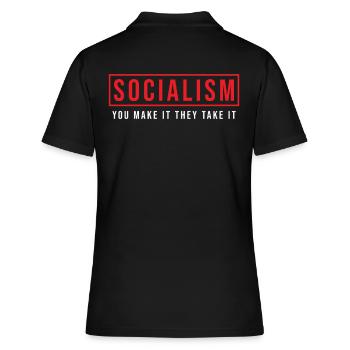 Anti-socialisme - Polo Femme - noir - Dos - Ailine (174cm)