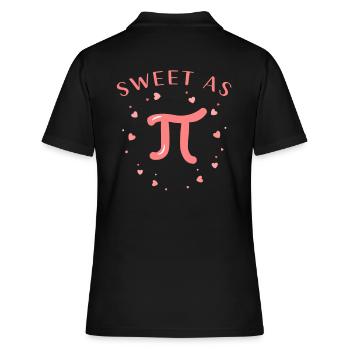 Pi math math saint valentin - Polo Femme - noir - Dos - Ailine (174cm)