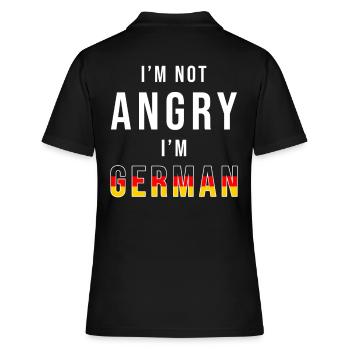 Deutsch Amerikaner Deutscher Amerika - Frauen Polo Shirt - Schwarz - Hinten - Ailine (174cm)