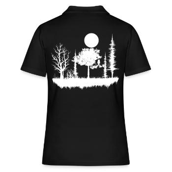 forêt nature nature nature - Polo Femme - noir - Dos - Ailine (174cm)