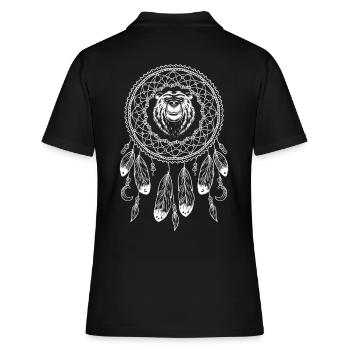 Signe du zodiaque Native American Ours - Polo Femme - noir - Dos - Ailine (174cm)