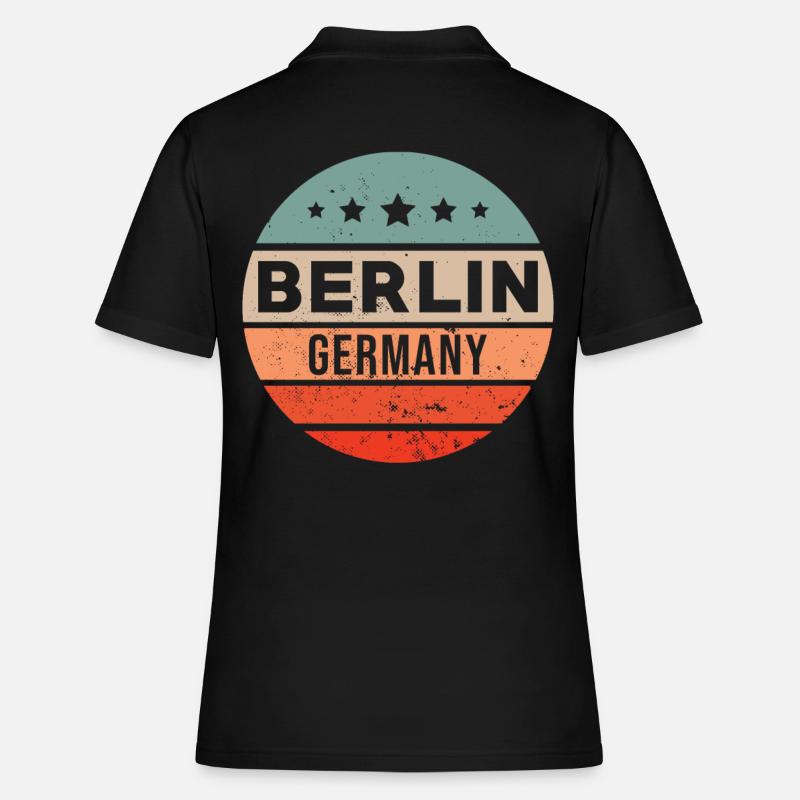 Berlin - Polo Femme - noir