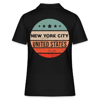 New York NY - Polo Femme - noir - Dos - Ailine (174cm)