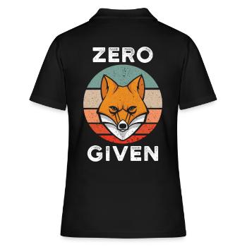 Zero Fox Given - Polo Femme - noir - Dos - Ailine (174cm)