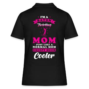 Twirling Mom Sport Twirl - Women's Polo Shirt - black - Back - Ailine (174cm)