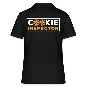 Inspecteur de cookies Cuisson J'aime les cookies - Polo Femme - noir - Dos - Ailine (174cm)