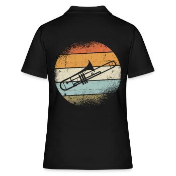 Trombones instrument - Polo Femme - noir - Dos - Ailine (174cm)