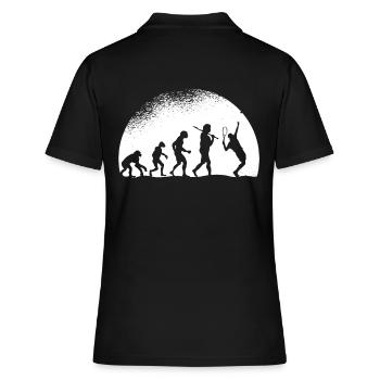 Evolution Tennis - Frauen Polo Shirt - Schwarz - Hinten - Ailine (174cm)