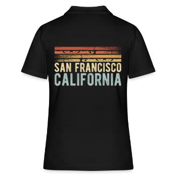 San Francisco Californie - Polo Femme - noir - Dos - Ailine (174cm)