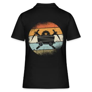 mining - Women's Polo Shirt - black - Back - Ailine (174cm)