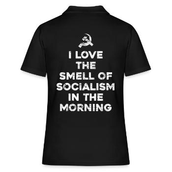 Le socialisme sort drôle - Polo Femme - noir - Dos - Ailine (174cm)