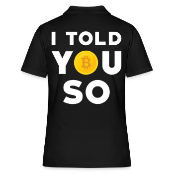 Bitcoin - Polo Femme - noir - Dos - Ailine (174cm)
