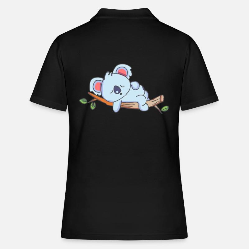 Koala Sleeping Koala Bear - Women's Polo Shirt - black