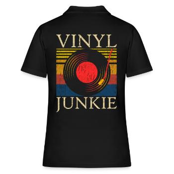 Collectionneur de disques Vinyl Junkie - Polo Femme - noir - Dos - Ailine (174cm)
