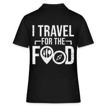 Voyageur alimentaire - Polo Femme - noir - Dos - Ailine (174cm)