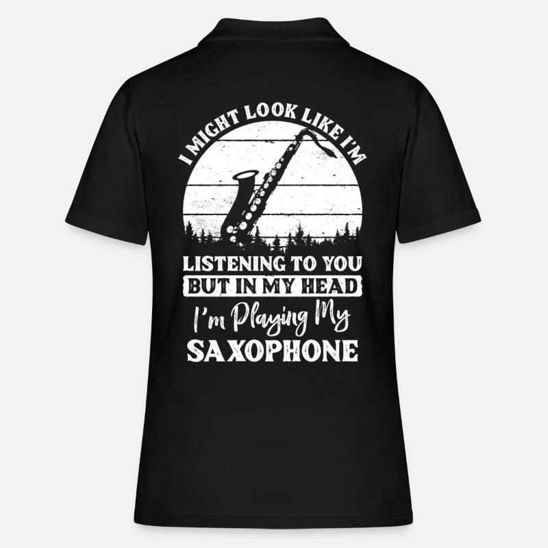 Saxophone - Women's Polo Shirt - black