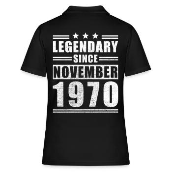 Legendary since November 1970 - Women's Polo Shirt - black - Back - Ailine (174cm)