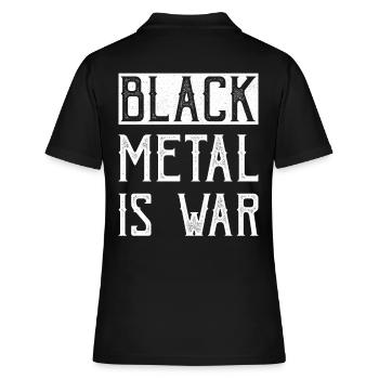 Le Black Metal, c’est la guerre - Polo Femme - noir - Dos - Ailine (174cm)