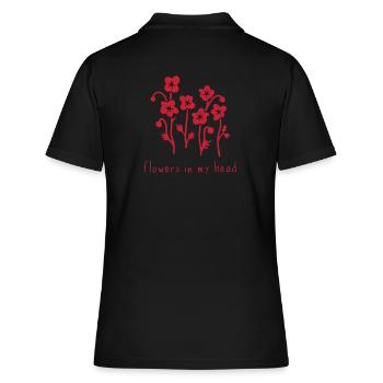 Coquelicots - Polo Femme - noir - Dos - Ailine (174cm)
