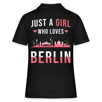 Berlin - Polo Femme - noir - Dos - Ailine (174cm)