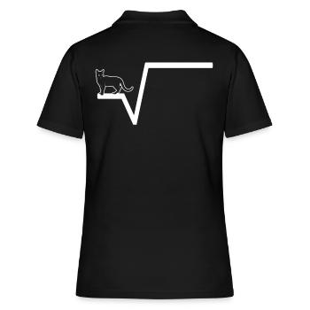 Math Root - Women's Polo Shirt - black - Back - Ailine (174cm)