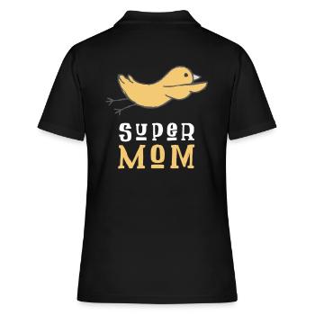 Super Maman - Polo Femme - noir - Dos - Ailine (174cm)