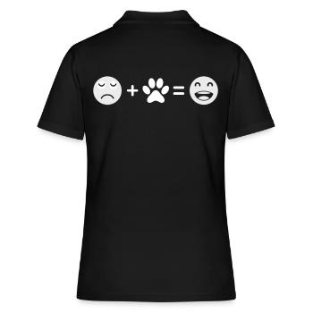 Paw - Women's Polo Shirt - black - Back - Ailine (174cm)