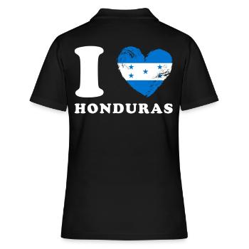 J’adore le Honduras - Polo Femme - noir - Dos - Ailine (174cm)