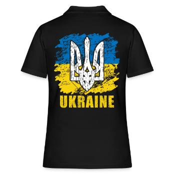 Ukraine - Polo Femme - noir - Dos - Ailine (174cm)