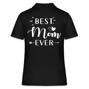 Meilleure maman meilleure maman de tous les temps - Polo Femme - noir - Dos - Ailine (174cm)