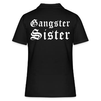 Gangster Sister - Polo Femme - noir - Dos - Ailine (174cm)