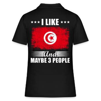 Tunisie - Polo Femme - noir - Dos - Ailine (174cm)