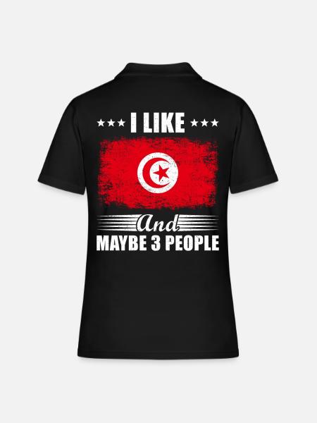 Tunisie - Polo Femme - noir