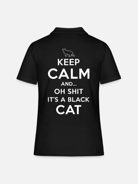 Superstition Chat Noir - Polo Femme - noir