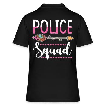 groupe de policières - Polo Femme - noir - Dos - Ailine (174cm)