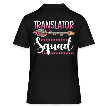 groupe de traducteurs - Polo Femme - noir - Dos - Ailine (174cm)