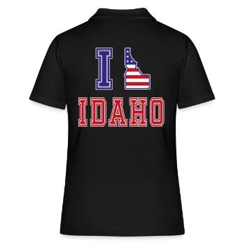Idaho USA J’adore Albama - Polo Femme - noir - Dos - Ailine (174cm)