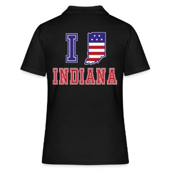 Indiana USA J’adore Albama - Polo Femme - noir - Dos - Ailine (174cm)