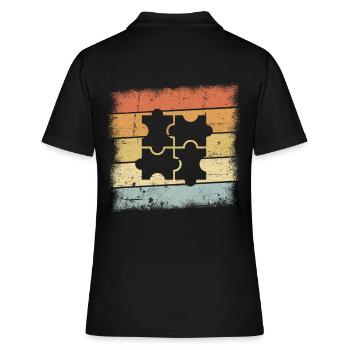 Puzzle - Women's Polo Shirt - black - Back - Ailine (174cm)