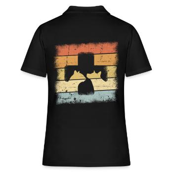 Veterinarian - Women's Polo Shirt - black - Back - Ailine (174cm)