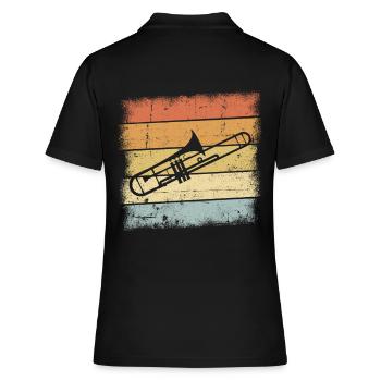 Trombone Instrument - Polo Femme - noir - Dos - Ailine (174cm)